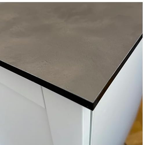 Top Worktops Compact Laminate Worktop Urban Concrete 3050 x 608 x 12 mm – Slim, Waterproof, Heat & Scratch Resistant, Easy Install, Modern Square Edge Design