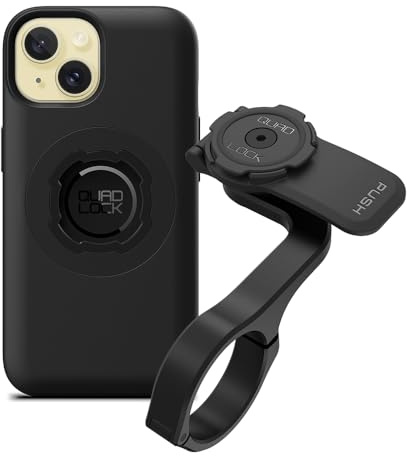 Quad Lock Support Téléphone Vélo Avant Pro (V2) avec Coque MAG pour iPhone 15