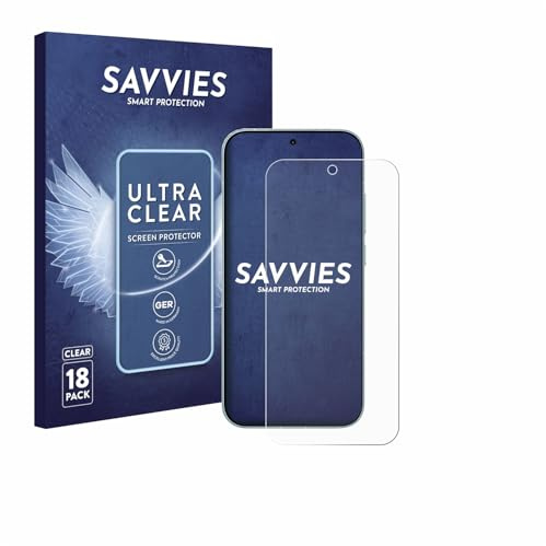 savvies Protector Pantalla para Xiaomi Redmi Turbo 5 5G 18 Unidades - Película Ultra Transparente
