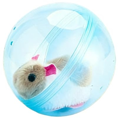 Generico interactifs pour animaux – Hamster automatique à – Hamster en peluche simulé – Pour chiens, chats, , filles, garçons, maison, salle de jeux, crèche, voyage, sol