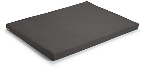 basaho Zabuton Meditationsmatte | Biobaumwolle | Füllung aus recycelter Wollfaser (Felsgrau)