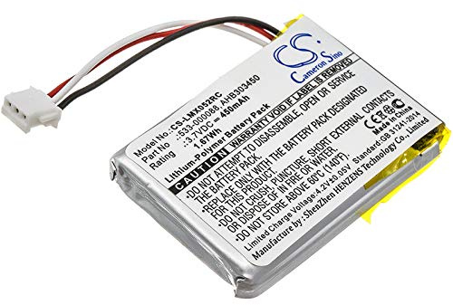 CS-LMX052RC Akku 450mAh kompatibel mit [Logitech] 910-004362, 910-004374, G502 X, M-RO052, M905, MR0083, MX Anywhere 2, MX Anywhere 3, 3S, Ergo, Master, Master 2, 2s, 3, 3S ersetzt 5333-0001 20, 5
