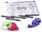 aeioubaby.com 25 Astucci da Colorare + Borsa Riutilizzabile | Bustine singole con 5 Colori a Cera e un Palloncino | Regalo per bambini per le feste e i compleanni (Eroi)