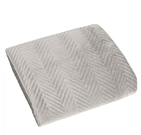 Eurofirany Exklusive Decke Tagesdecke Glamour Steppdecke Bettüberwurf Überwurf (Sofia Beige, 220 x 240 cm), Stoff