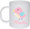 Kembilove Taza de Desayuno Infantil Personalizada – Tazas Plástico Personalizadas con el Nombre del Niño o Niña – El Regalo para la Vuelta al Cole – Diseño Pájaro rosa