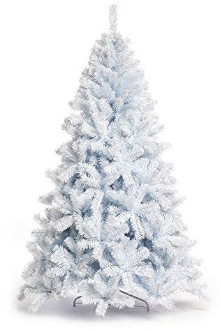 Nataland Albero di Natale Artificiale Bianco Modello Vinson Altezza 150 Cm, Abete Super Folto con Effetto Realistico e Rami con Aghi Anticaduta