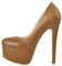 Only maker Frauen Plateau Pumps Klassische High Heels mit Stiletto Absatz Modische Braun 45 EU