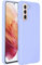 ACCEZZ kompatibel mit Samsung Galaxy S21 Hülle – Liquid Silikon Case – Back Cover Handyhülle in Lila [Mikrofaser-Futter, Ultradünn, Kratzfest, Stabil]