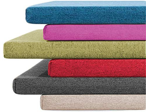 Bank-Sitzkissen, 2-Sitzer, 3-Sitzer, für drinnen und draußen, 90/100/120 cm lang, Bank-/Stuhlkissen für Garten, Schaukel, Terrasse, Esszimmer, Küche (100 x 40 x 5 cm, blau)