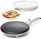 Moss & Stone Crepera eléctrica de 8 pulgadas, Crepera portátil Pan Apo y interruptor de encendido/apagado de placa caliente, revestimiento antiadherente, control automático de temperatura,