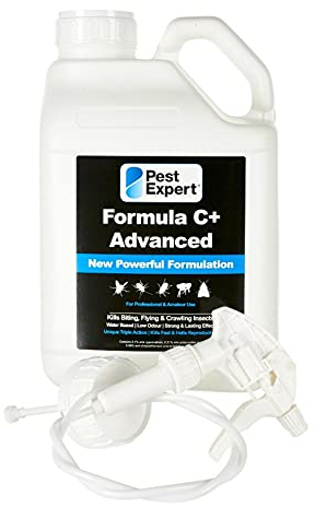 Pest Expert Formula C+ Flea Killer Spray For The Home (5L) Fast Acting Maximum Strength free Trigger Sprayer