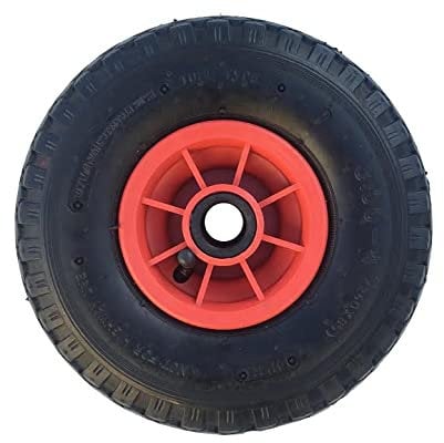 KetoPlastics 10 Inch Pneumatic 3.00-4 Sack Truck Trolley Wheelbarrow Wheel with 20 Millimetre Bore