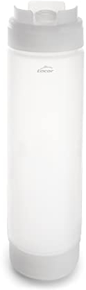 Lacor - 61980 - Botella Biberón, Recipiente para Salsas, Bote para Salsas, Polipropileno, No Gotea, Boquilla de Silicona, Libre de BPA, 700 ml