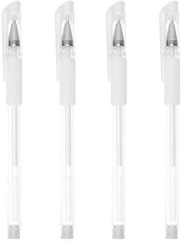 FOMIYES Tattoo-Marker, Tattoo-Schablone, Stift, chirurgischer Hautmarker, für Augenbrauen, Lippen, Körperkunst, Tattoo-Piercing, Positionierung, permanentes Make-up, Weiß, 4 Stück
