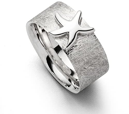 DUR Damen RingSeestern aus 925er Silber Größe 64 (20.4) R5401.64, 64 (20.4)
