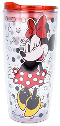 Disney Minnie Mouse Travel Tumbler with Slide Close Lid | Holds 20 Ounces