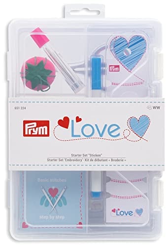 Prym 651.224 Embroidery Beginner Set, Kunststoff, Mehrfarbig, Einheitsgröße