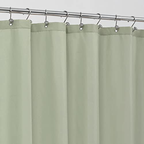 ALYVIA SPRING Doublure de Rideau de Douche en Tissu imperméable – Doublure de Douche en Tissu Doux et léger avec 3 aimants, de qualité hôtelière et Lavable en Machine – Taille Standard 183 x 183 cm,