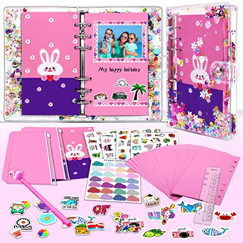 geschenk mädchen 6 7 8 9 10 11 12 13 jahre, DIY scrapbook set für kind, bullet journal set, tagebuch für mädchen, schreibset mädchen, Budget planer für Mädchen