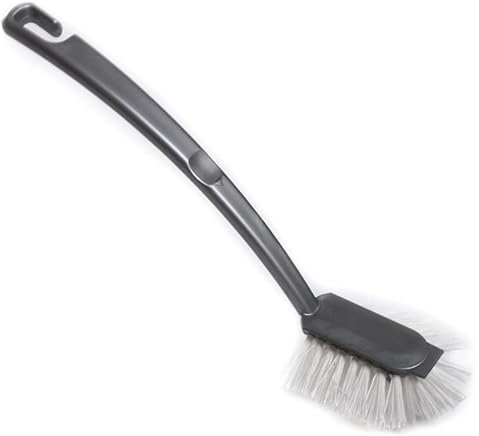 rg-vertrieb Küchenbürste Reinigungsbürste mit Schaber Abwaschbürste Geschirrbürste (Grau, 1 Stück)
