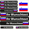INDIGOS UG Fahrrad Aufkleber Slowenien - 13 Fahnenaufkleber glatt - Sticker selbst gestalten - Fahrrad - Auto - Motorrad - Namensaufkleber wasserfest personalisiert - Wunschtext