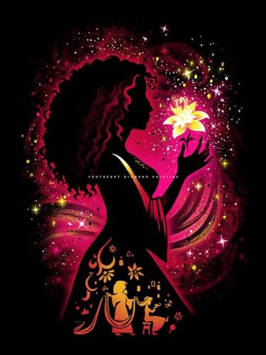 Youtheart Malerei mit Diamanten, Mutter Gothel Diamantkunst, 5D Vollbohrer, Kreuzstich, Stickerei-Kits, DIY-Wanddekoration