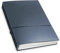 X17-A5 Terminplaner/Organizer 2024-2025 | 18-Monats-Kalender | dunkelblau; aus recyceltem Leder. Austauschbare Hefte: Wochenkalender Classic+2 Hefte (blanko, gepunktet), Made in Germany.