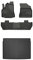 FROGUM Un Juego de Alfombrillas de Goma para Coche y cubeta Maletero exclusivas Alfombras para Citroën Berlingo II Multispace 2008-18, para Peugeot Partner II 2008-18 | Borde Alto | para Todo el año