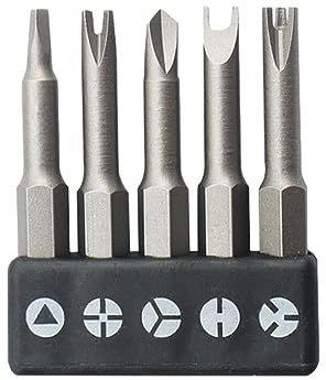 BEALIFE Il Set di Punte per cacciavite con Teste a Forma di U e a Forma Speciale soddisfa Vari requisiti Cacciavite a Tre Punti, 5 Pezzi a Forma Speciale