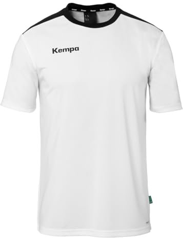 Kempa Herren Emotion 27 T-Shirt, Weiß/Schwarz, 164 EU