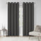 VEHEDE Solid Blackout Curtains 2 Panels for Living Room/Bedroom (Dark Grey, W55 x L83)