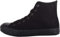 Zapatillas de lona para hombre con cordones y caña alta, Black, 42 1/3 EU