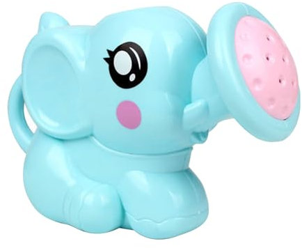 Baby Badespielzeug Gießkanne, Gießkanne Spielzeug Babywanne Elefant Gießkanne Spielzeug für Kleinkinder Mädchen Kleine Gießkanne Spielzeug mit Deckel: (Blue)
