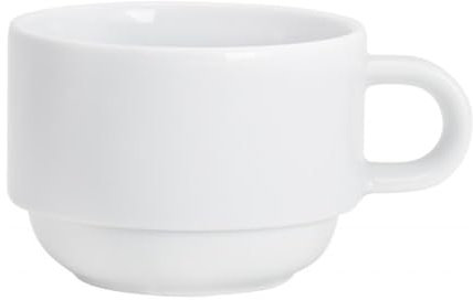 KAHLA System Plus Kaffee-Obertasse 0,18 l stapelbar | weiße Tasse aus Porzellan
