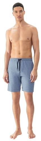 Mey Herren Kurze Pyjamahose 100% Baumwolle Serie Round Geo | Legere Passform, Komfortbund mit Kordelzug, Kurzes Bein, Seitliche Taschen, Hautfreundlich, Gr. S-XXL