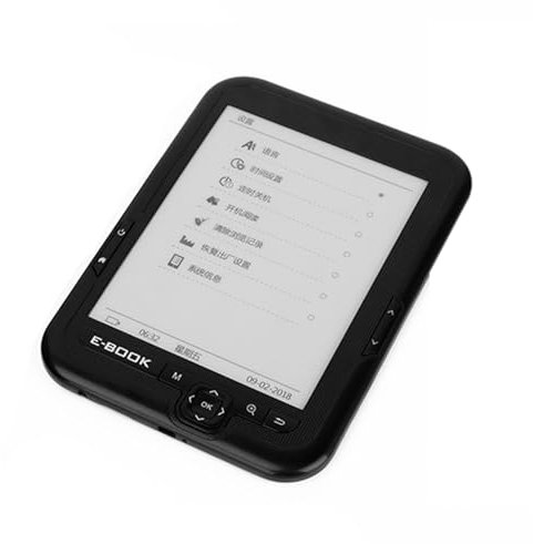 E - Book Reader, 6 E - Pocketbook à L'écran à L'encre, Dispositifs de Double Ram Ereder, Polices Librement Réglables, E - Lecteurs pour Enfants, Adultes et Seniors, Noir (16GB)