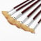 Oruola 6 Pcs Fan Brush for Painting,Oil Fan Brushes with Bristle Natural Hair and Long Wood Handle,Soft Nylon Hair Artists Fans Paint Brushes Art for Acrylic Paint Brush,Oil Painting (2/4/6/8/10/12)