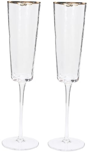 Gatuida 2pezzi Bicchieri Da in Trasparenti Classici Per Matrimonio e Brindisi Per Ospiti e Feste