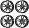 4x Dezent Felgen KF dark 7.5Jx18 ET37 5x110 kompatibel mit Opel Adam Astra Corsa Meriva Signum Vectra Zafira