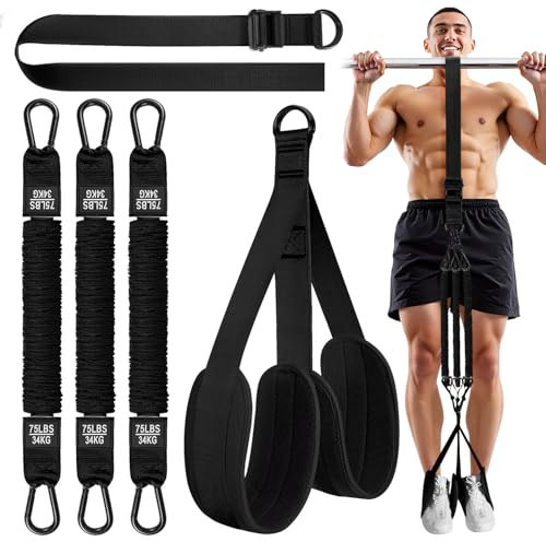 HPYGN Klimmzughilfebänder, Klimmzug Bänder, Widerstandsbänder Pull Up Klimmzughilfe mit Verstellbarem Widerstand/Höhe, Krafttraining, Home Gym Pull up Band für Anfänger beim Klimmzugtraining