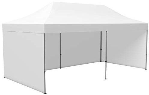 Vispronet Profi Faltpavillon/Faltzelt Basic 3 x 6 m, weiß (3 Zeltwände) - weitere Farben und Größen lieferbar