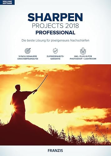 FRANZIS SHARPEN projects 2018 professional | Bilder digital nachschärfen | für Windows PC und Mac |CD-ROM