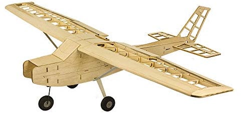 DW Hobby Balsawood Electric Training Airplane 1200mm T-20 Cessna 152 Need to Build Airplane; Basswood 4CH Radio Controlled Laser-Cutting Aeroplane KIT Un-Assembled Flying Model for Adults (T2004)