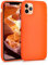 kwmobile Case Compatible with Apple iPhone 11 Pro Case - Soft Slim Protective TPU Silicone Cover - Neon Orange