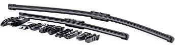 RIDEX Scheibenwischer Set Wischerblätter Satz mit Spoiler Frontscheibenwischer Vorne Wischblattausführung: Rahmenlos Länge 1: 600mm Länge 2: 380mm 298W0058