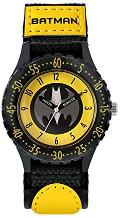 BATMAN Jungen Analog Quarz Uhr mit Canvas Armband BAT5244ARG
