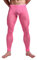 FEESHOW Collant Homme Pantalon de Compression Legging Sport Fitness Maille Transparent Sexy Legging sous-vêtement Thermique Plaisir Lingerie de Nuit Rose B XL