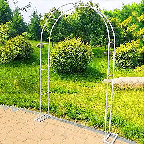ZWJABYY Rosenbogen Aus Metall,Rundbogen Garten,Garten Rankgitter Rosenhilfe,FüR Kletterpflanzen Pergola Rankgitter Rankhilfe.,White-350 * 220cm