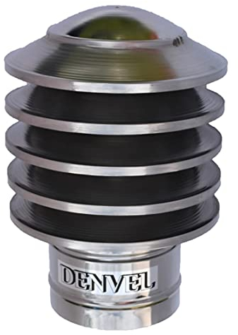 Lamellenaufsatz Edelstahl Schornsteinabdeckung Kaminaufsatz Kaminhut Kaminhaube Kaminabdeckung Kamin Schornsteinaufsatz Luftungsaufsatz Lamellenabdeckung Lamellenhut Lamellenhaube (120 mm)