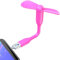 N NEWTOP Mini Ventilatore Micro USB e USB OTG Tascabile Regolabile Flessibile Ventola Raffreddamento Aria Portatile da Viaggio Fan per Cellulare Smartphone Computer Notebook Tablet (Fucsia)